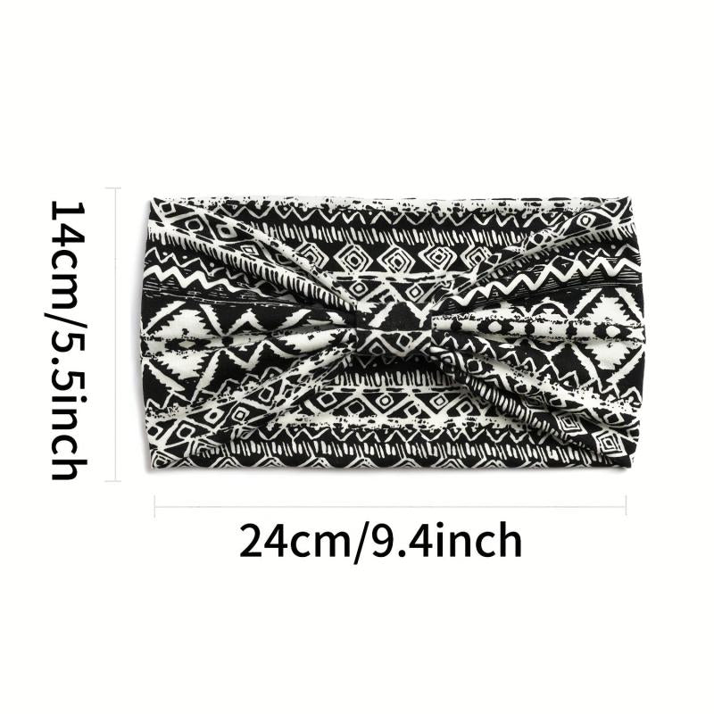 Stretchy Sports Yoga Headband Sweatband Boho Style Hair Accessory