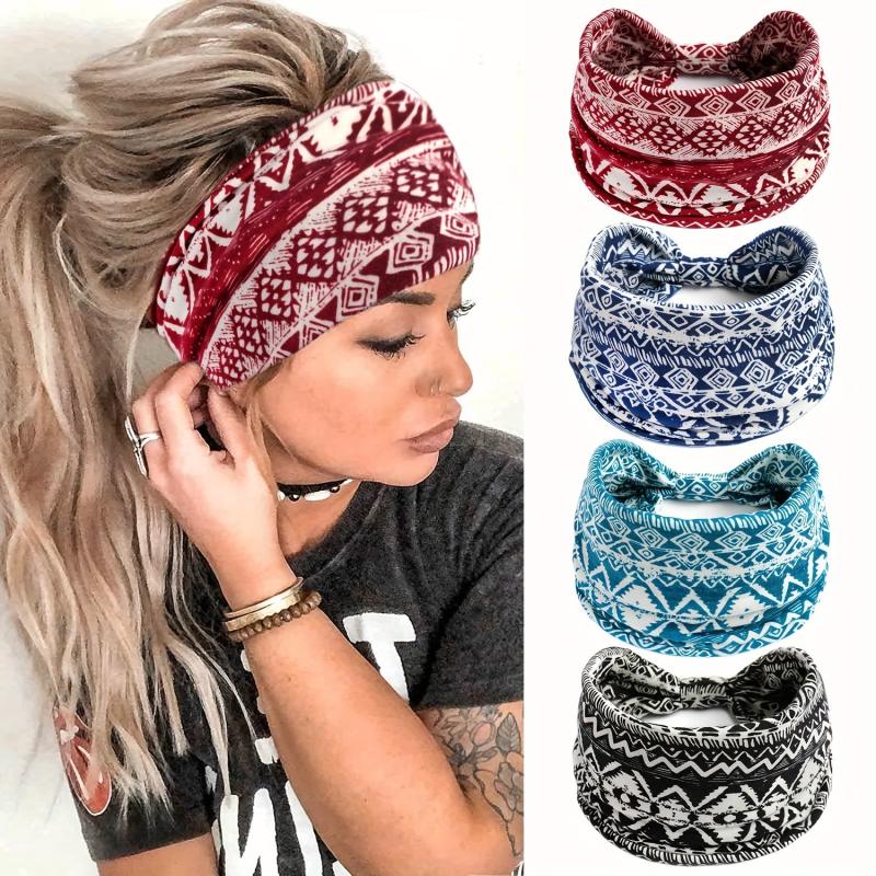 Stretchy Sports Yoga Headband Sweatband Boho Style Hair Accessory