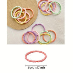 12 PCS Elastic Hair Tie Hair Rope Hair Accessories Women Girls