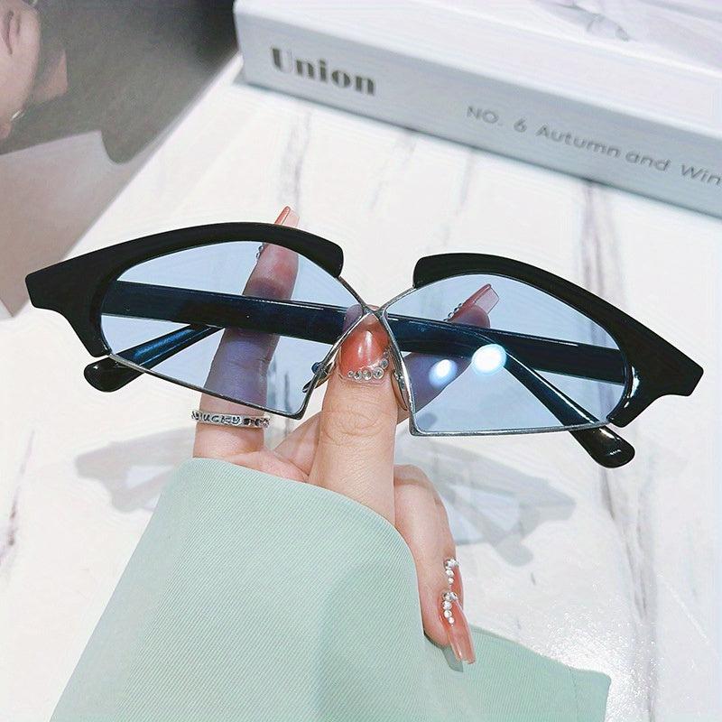 Y2K Cross Sunglasses Summer UV400 Sun Shades for Beach Party Club