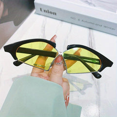 Y2K Cross Sunglasses Summer UV400 Sun Shades for Beach Party Club