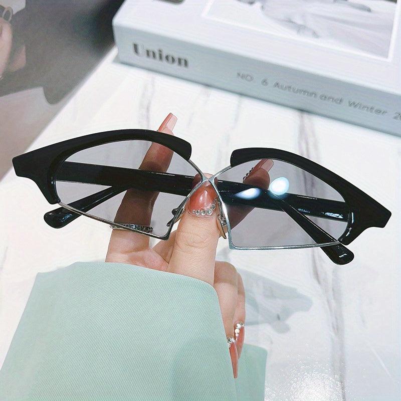 Y2K Cross Sunglasses Summer UV400 Sun Shades for Beach Party Club