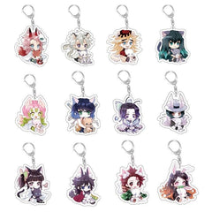 Animation Keychain Two sided Acrylic Pendant Keyring