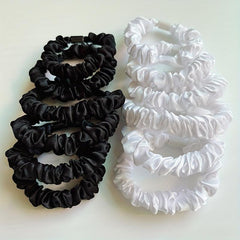 48pcs Silky Scrunchies Hair Tie Elastic Ponytail Holder Hair Accessories