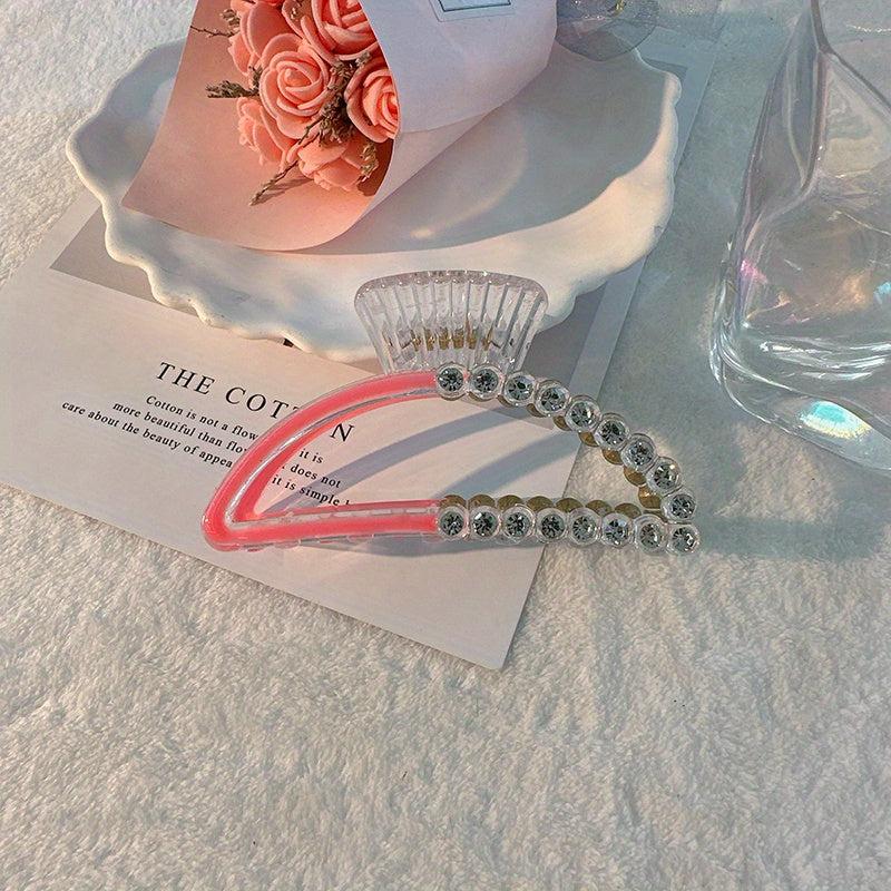 Acrylic Block Hair Claw Clip Summer Banana Clip Jaw Clamp Clip