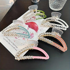 Acrylic Block Hair Claw Clip Summer Banana Clip Jaw Clamp Clip