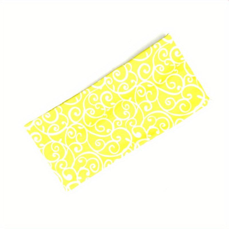 Wide Brim Sports Headband Print Stretch Sweat Absorbing Headband