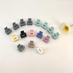 8pcs Small Solid Hair Claw Rectangle Hair Claw for Women Girls