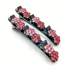 Colorful Rhinestone Braids Clip for Hair Bangs