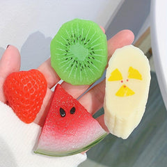 Summer Fruit Hair Clip Resin Barrette Funny Hair Slides Clip