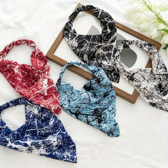 Boho Style Hair Scarf Floral Triangular Scarf Hair Band