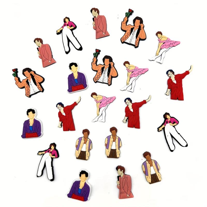 21pcs Singer Shoe Charms Bracelet Wristband Charms Party Charms Accessories