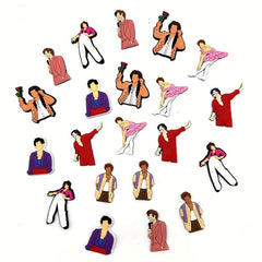 21pcs Singer Shoe Charms Bracelet Wristband Charms Party Charms Accessories