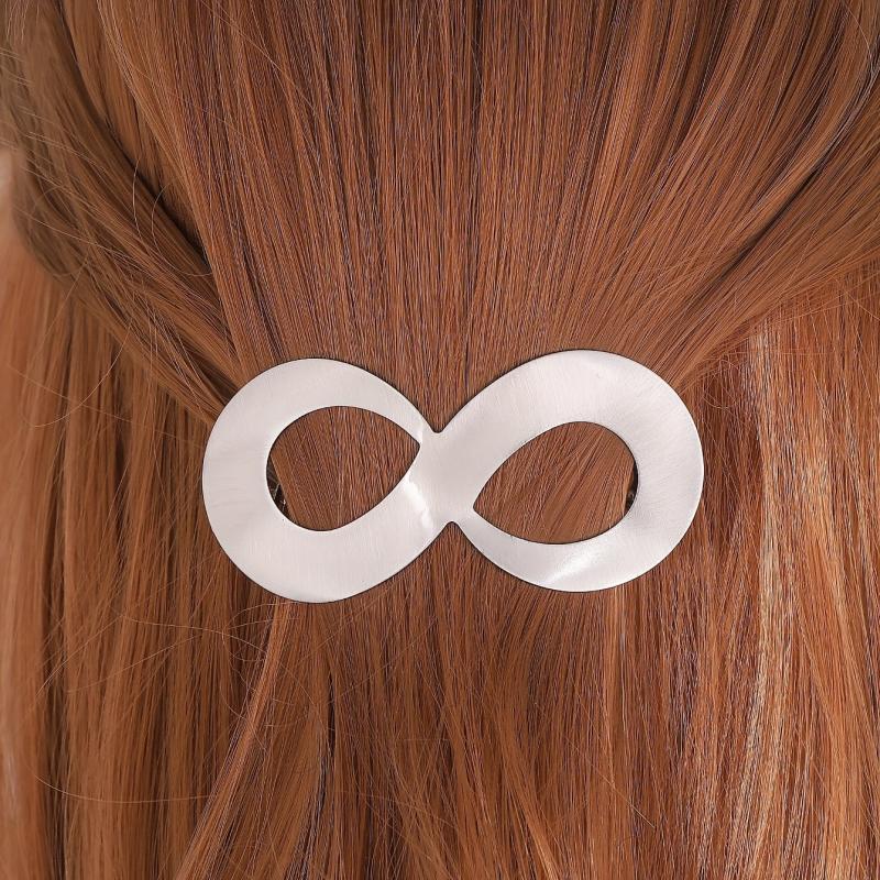 Vintage French Hair Clips Metal Stick Ponytail Holders Barrettes for Women Girls