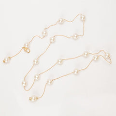 Faux Pearl Bridal Belt Wedding Dress Waist Chain Sash Belt