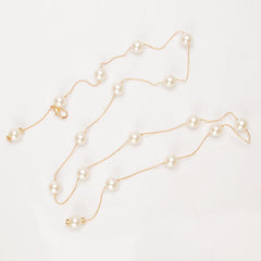 Faux Pearl Bridal Belt Wedding Dress Waist Chain Sash Belt