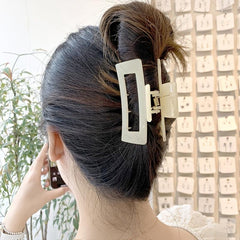 Acrylic Hair Claw Solid Jaw Claw Ponytail Holder Hair Accessories