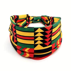 Geometric Print Boho Headband Elastic Hair Band Yoga Sport Head Wrap