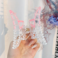 Cat Ear Hair Claw Clip Acrylic Jaw Clamp Clip Hair Accessory For Women Girls