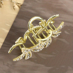 Faux Pearl Rhinestone Hair Claw Jewelry Hair Accessory For Women