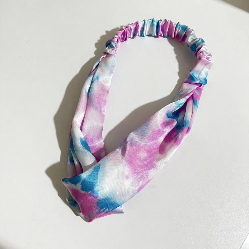 Y2K Tie Dye Headband Criss Cross Sweet Hair Accessories