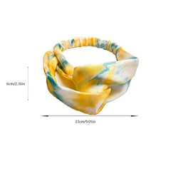 Y2K Tie Dye Headband Criss Cross Sweet Hair Accessories
