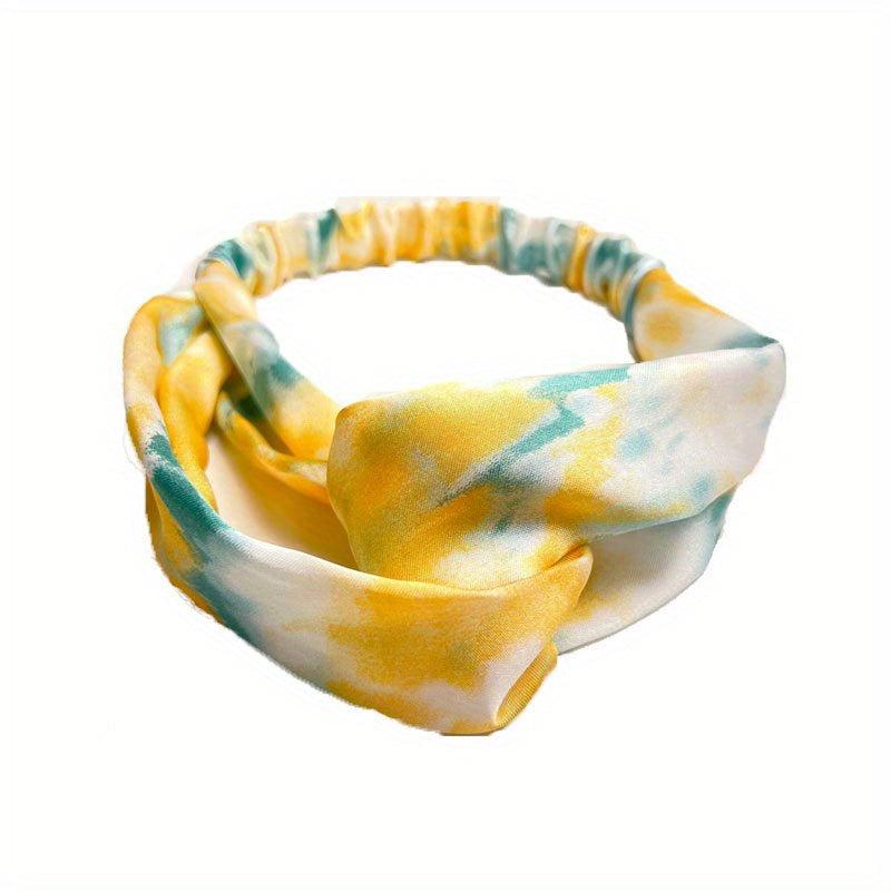 Y2K Tie Dye Headband Criss Cross Sweet Hair Accessories