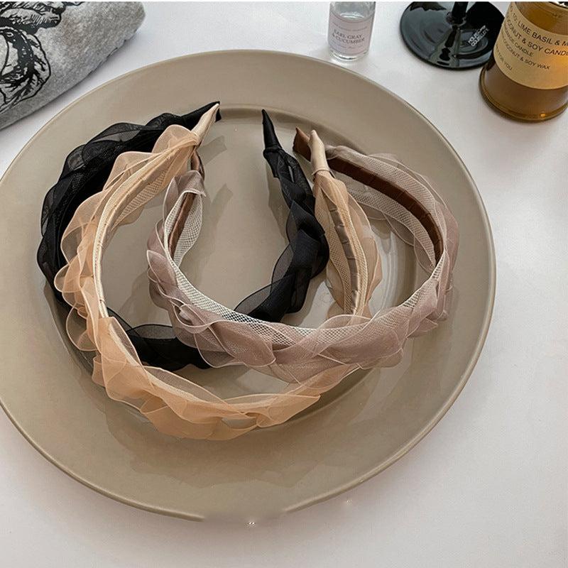 Vintage Gauze Hairband Headdress Hair Accessories for Women