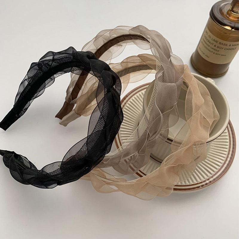 Vintage Gauze Hairband Headdress Hair Accessories for Women
