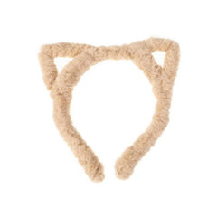 Plush Cat Ears Headband Winter Hair Hoop Makeup Bandana Hair Accessories