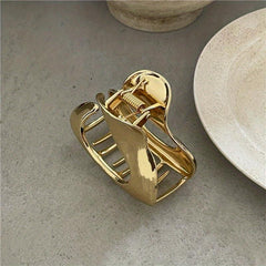 Metal Hair Claw Style Hair Claw Hollow Alloy Hair Claw Nonslip Ponytail Holder