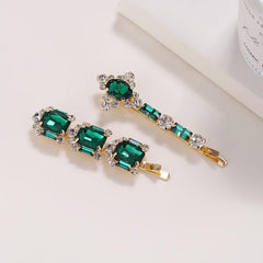 Shining Rhinestone Hair Clip Non Slip Hair Accessory