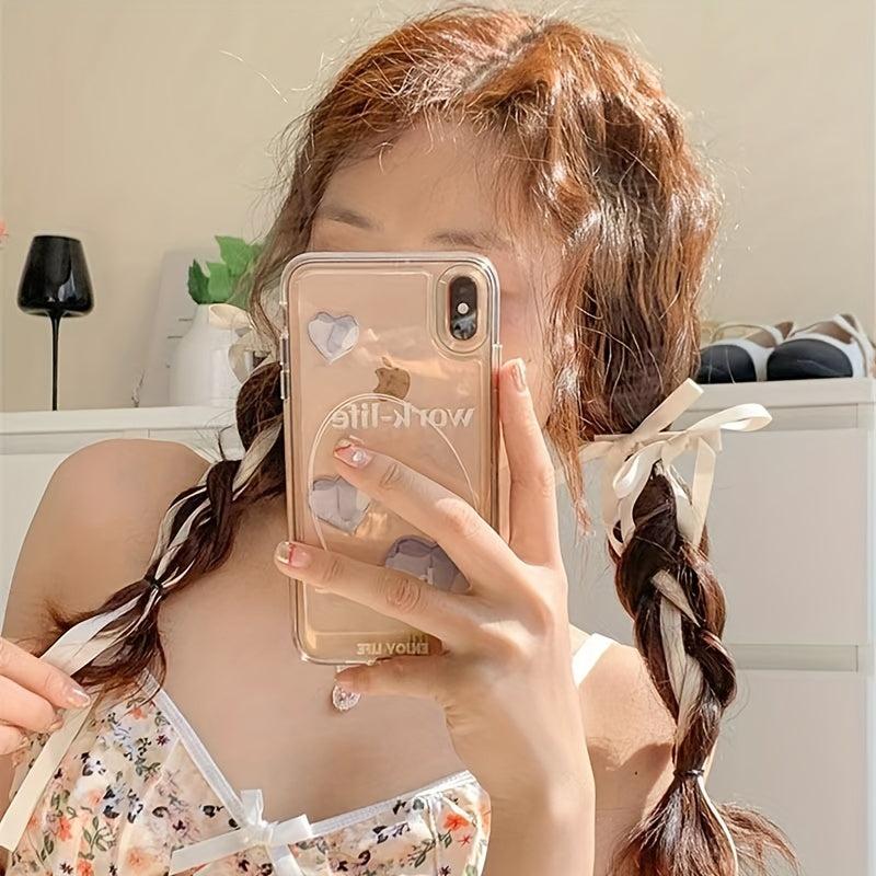 Y2K Solid Hair Ribbon Sweet Hair Accessories For Braids Ponytail