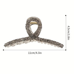 Crystal Large Hair Claw Back Head Shark Claw Ponytail Holder Hair Accessories