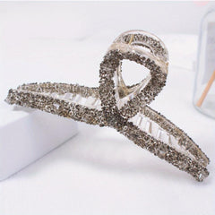 Crystal Large Hair Claw Back Head Shark Claw Ponytail Holder Hair Accessories
