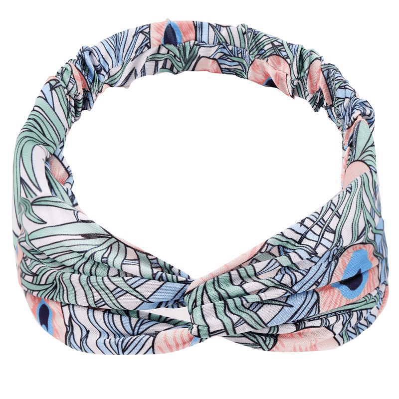 Bohemian Vintage Cross Turban Hair Band for Women Girls
