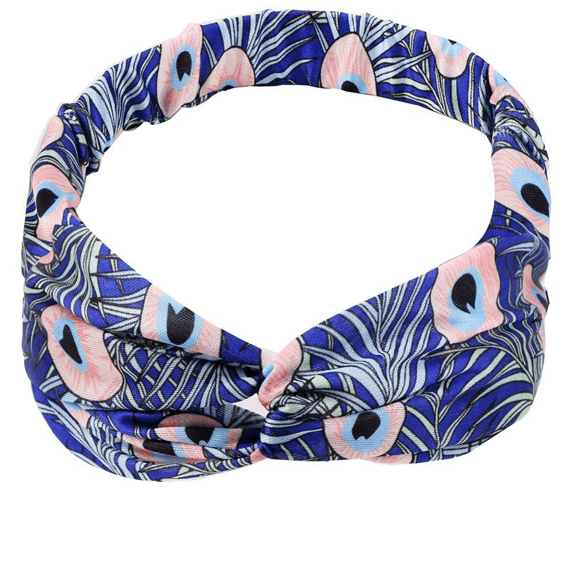 Bohemian Vintage Cross Turban Hair Band for Women Girls
