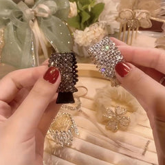 Rhinestone Hair Clip Back Head Hair Clip Head Jewelry Hair Accessories