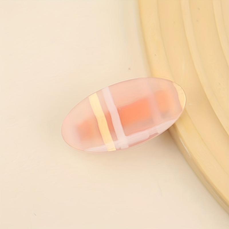 Pink Ellipse Hair Clip Duck Billed Style for Women Girls