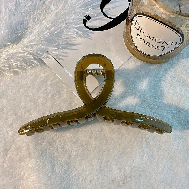 Geometric Hair Claw Clip Acrylic Jelly Banana Clip Bath Jaw Clamp Clip