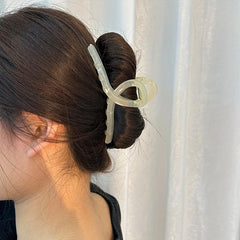 Geometric Hair Claw Clip Acrylic Jelly Banana Clip Bath Jaw Clamp Clip