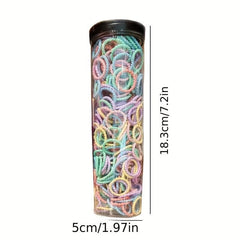 300Pcs Seamless Hair Rings Small Elastic Hair Ties