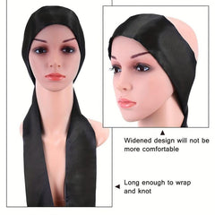 3pcs Satin Bow Head Scarves Women Satin Headband Lace Non Slip Hair Accessories