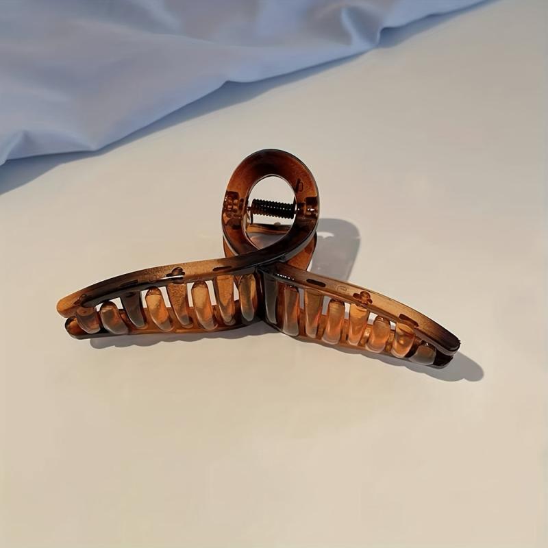 6pcs Large Hair Claw Vintage Solid Shark Claw Hair Accessories
