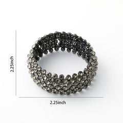 Rhinestone Pearl Hair Tie Elastic Bands Ponytail Holder Headband