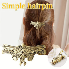Wings Shape Metal Hair Clip Non slip French Barrette Hair Accessories