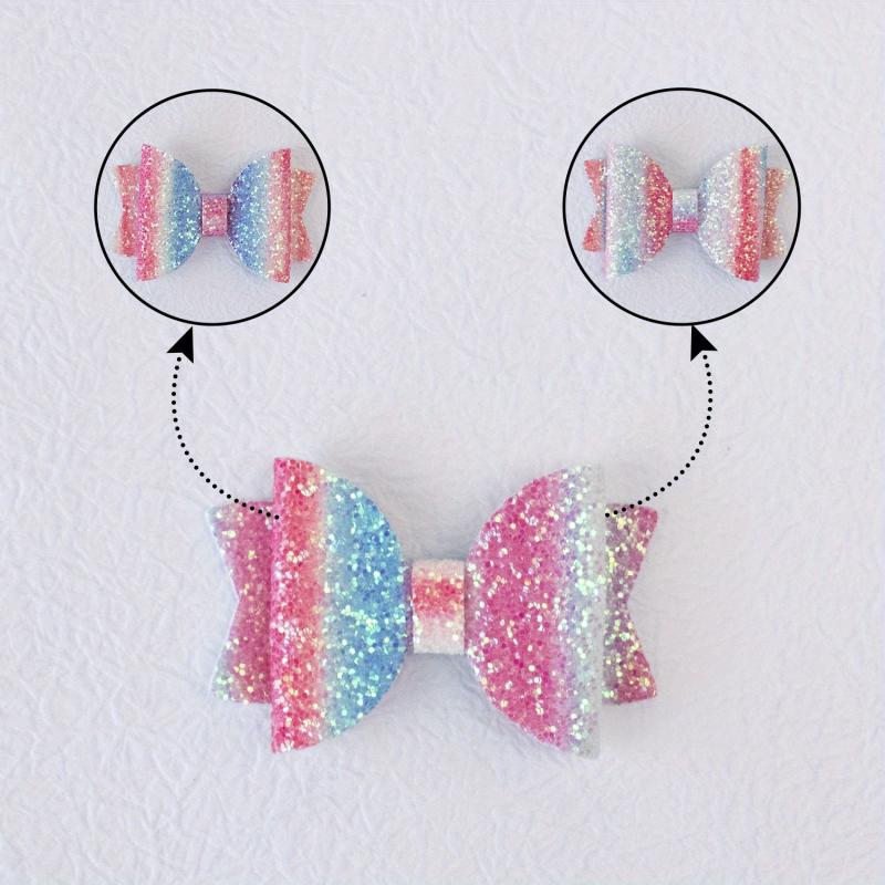 Sequin Bow Hair Clips Girls Party Pink Bow Hair Clips Hair Accessories