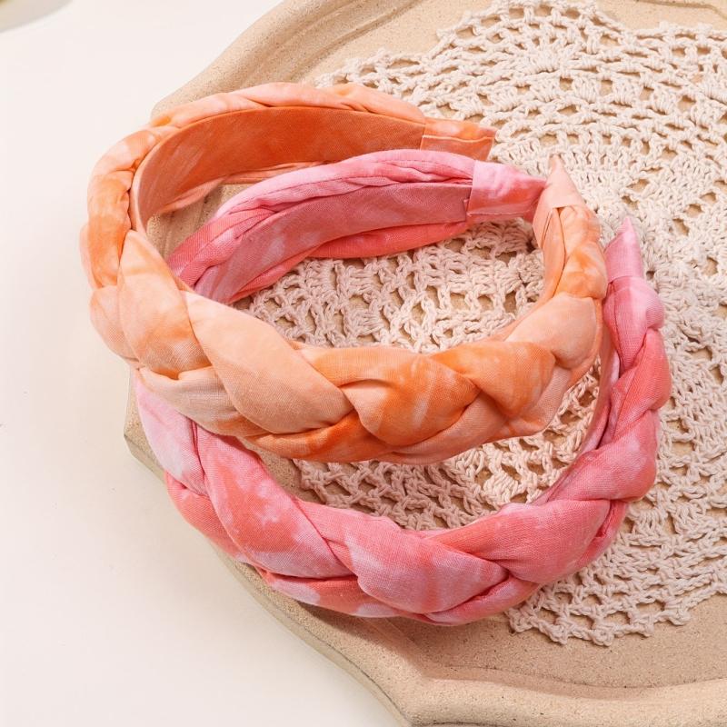 2pcs Braided Headband Hair Hoop Hair Accessories Daily Use