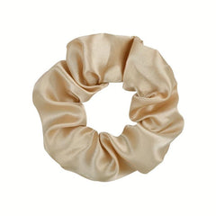 6pcs Large Satin Scrunchie Hair Tie Solid Silky Hair Rope Female Hair Accessorie