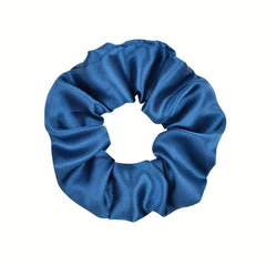 6pcs Large Satin Scrunchie Hair Tie Solid Silky Hair Rope Female Hair Accessorie